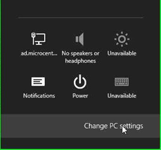 Windows 8 Settings, Change PC Settings